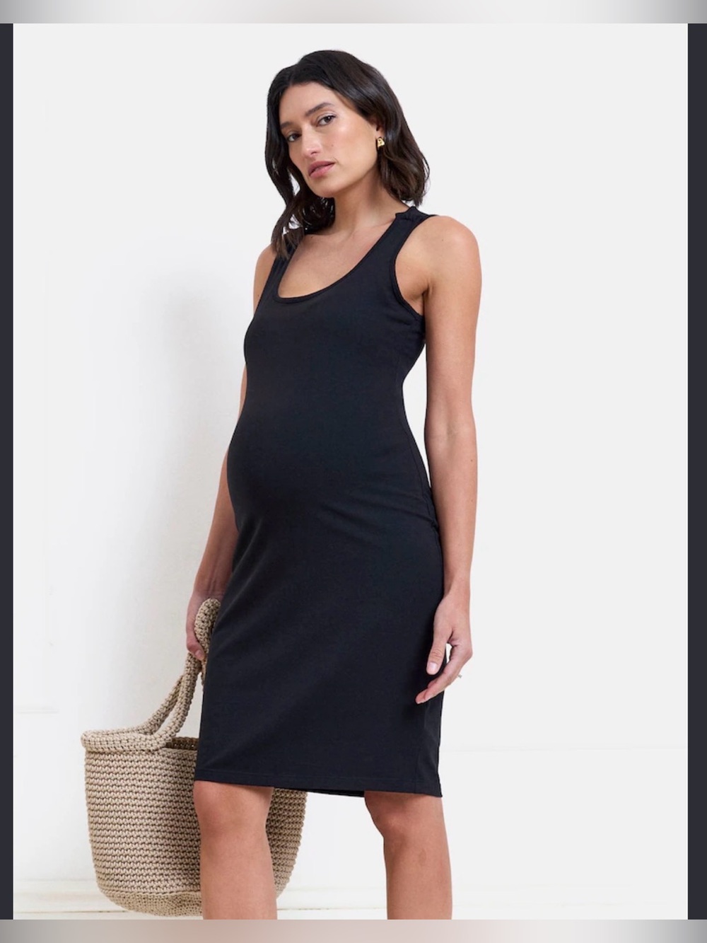 NWT Seraphine Sleeveless Jersey Maternity & Nursing Dress , XS